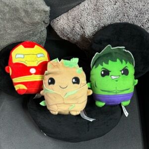 Mattel Marvel Cuutopia Groot Ironman Hulk 5" UltraSoft Stuffed 3 Toy Plush